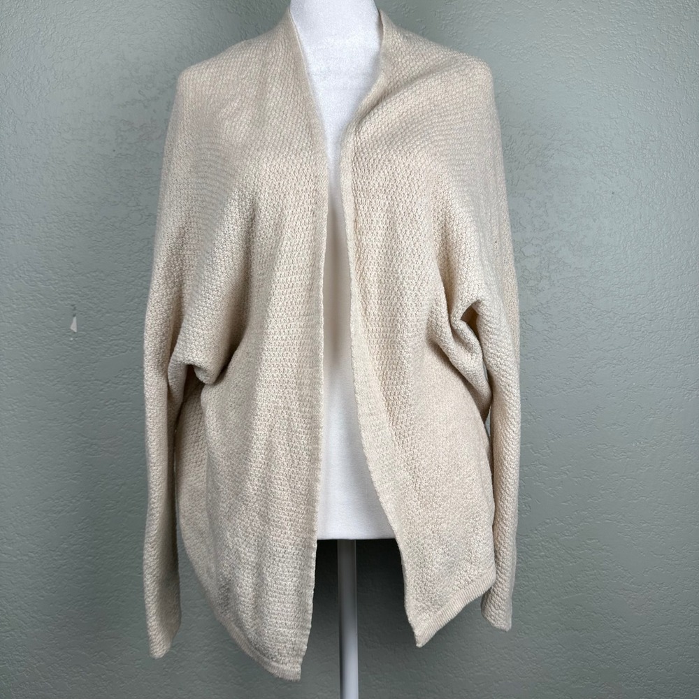 Brandy Melville Cardigan Women One Sz Open Front Wool Blend Oversized Loose Fit